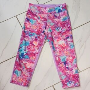 Champion Kids Capris in Pink and Blue Splash